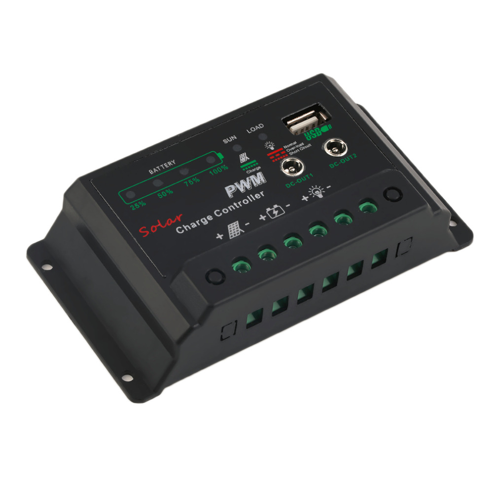 Hot Selling! 10A Auto PWM MPPT Solar Panel Battery Regulator Charge Controller 12V/24V Hot Selling! 10A Auto PWM MPPT Solar Panel Battery Regulator Charge Controller 12V/24V