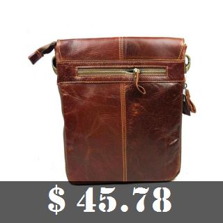 Vintage Genuine Leather Cowhide Crazy Horse Men Business Handbag