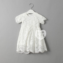 Kids Girls Crochet Lace Dresses Baby Girl Hallow Out Princess Dress 2016 Babies Summer Clothes Children