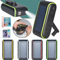 Hand Crank Solar Charger universal 5400mah solar powerbank new arrival product with solar panel and light