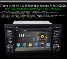 7″ Android 4.2.2 OS Wifi 3G Car DVD Player GPS Nav Radio Stereo for Audi A4 2002-2008 with Retail Package DHL UPS Free Shipping