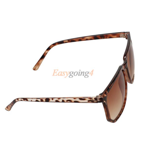 EA14 Retro Women Sunglasses Shades Squared Type Frame Outdoor Leopard