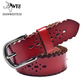 2016 new Women s wide 3cm strap genuine belts leather casual all match Women brief leather