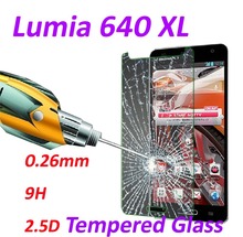 0.26mm 9H Tempered Glass screen protector phone cases 2.5D protective film For Microsoft Nokia Lumia 640 XL -5.7inch