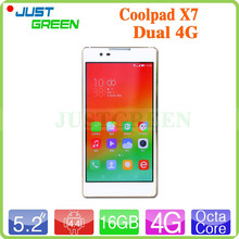 Original 5.2 inch Coolpad X7 4G FDD LTE Cellphone MTK6595 Octa Core 2.0GHz  2GB RAM 16GB ROM Dual SIM 13.0MP Android 4.4 GPS OTG