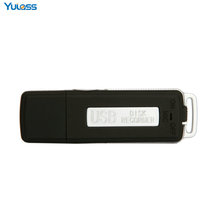 Yulass Mini Voice Recorder Professional 4GB Black USB Fash Drive Small Voice Recording Devices With WAV