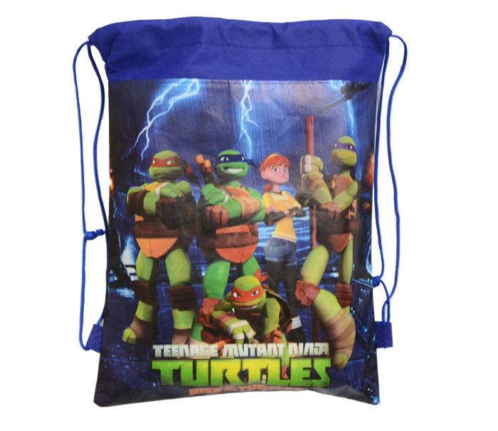 1pic Teenage Mutant Ninja Turtles School Bags Teenage Mutant Ninja Turtles Kids Drawstring Backpack& Bag For Kids (4)