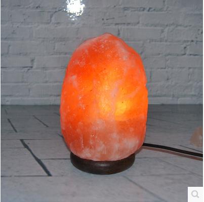 NEW  2Kg Natural Himalayan Light Air Purifying Himalayan Rock Salt Lamp with Neem Wood Base, Bulb and Dimmer Switch