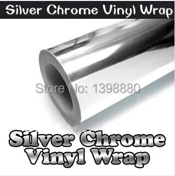 200mmX1520mm Chrome Silver Mirror Vinyl with Bubble Free Air Release DIY Wrap Sheet Film Car Sticker