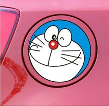 Free shipping 5pcs/lot new Car Sticker cute Doraemon face on car fuel tank cover Sticker and car body sticker styling Wholesale