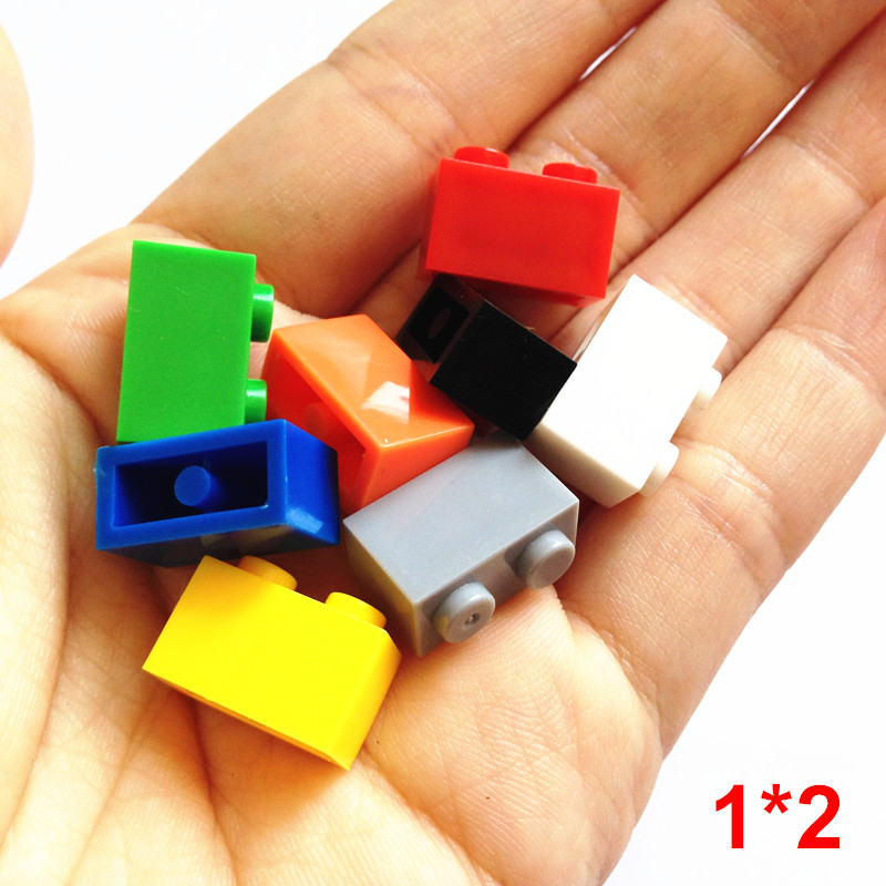 100g/lot! Retail Bulk Small Building Block Accessory 1*2 Dots Particles Compatible with Lego Bricks DIY Educational Toys
