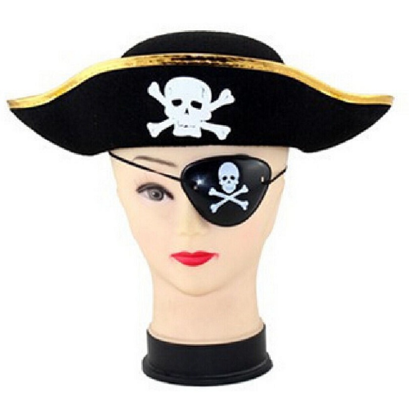 Fd2657 Halloween Props Pirates Eye Patch One Eye Mask Stylish Pirate Cosplay 1pc In Party Masks 2392