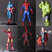 Free Shipping 24CM The Avengers Hulk 1pcs,the baseluminous Doll Car Home Interior PVC Action Figure Model Collection Toy Gift