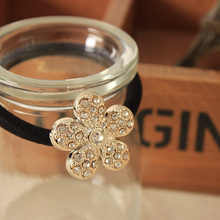 Korean Original Bow Pearls Flowers Rubber Band Casual Hair Ring for Women Headwear Hair Accessories