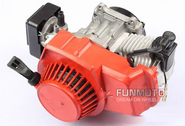 49cc engine with plastic pull stater of mini dirt bike for kids moto brand name KXD