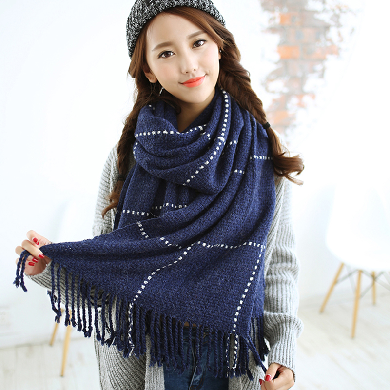 Fantastic Fashion Women s Large font b Tartan b font Scarf Shawl Stole Plaid Woollen Cloth