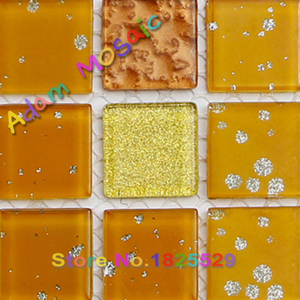 Compra baldosas de vidrio de color naranja online al por mayor de China