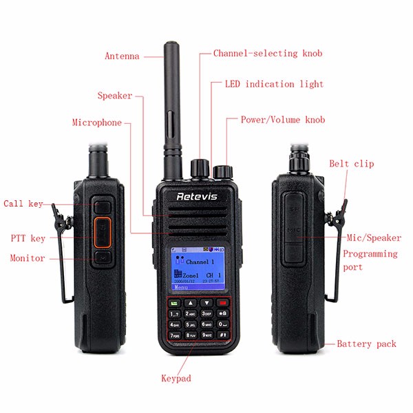 New Retevis DMR Walkie Talkie RT3 UHF 400-480MHz (12)