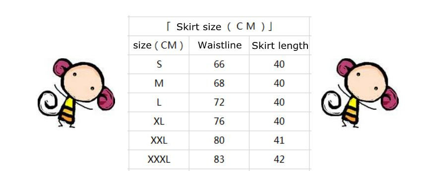size skirt