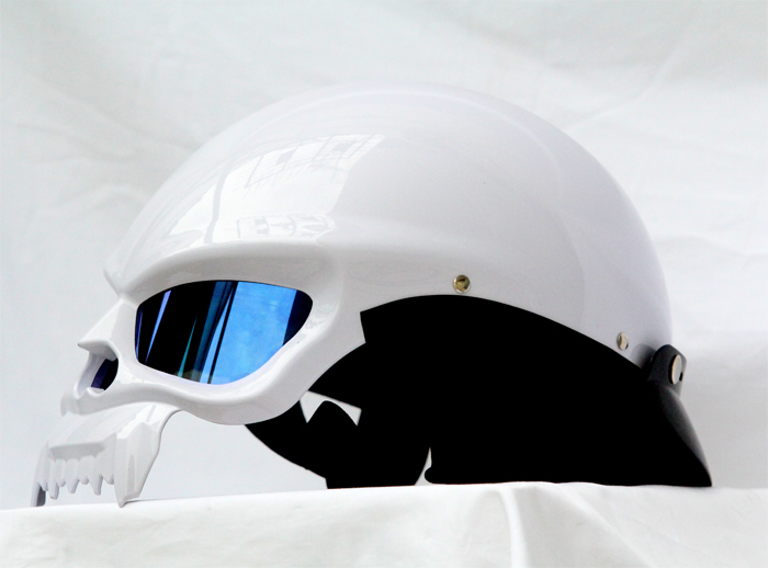 Mary Star children MASEI motorcycle helmet electric car 429 dual skeleton magic around half helmet 2014 edition white