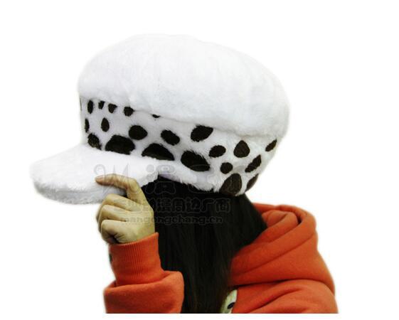 Made for One Piece Cosplay Trafalgar Law spotty Cap Soft Plush Hat Beanies 