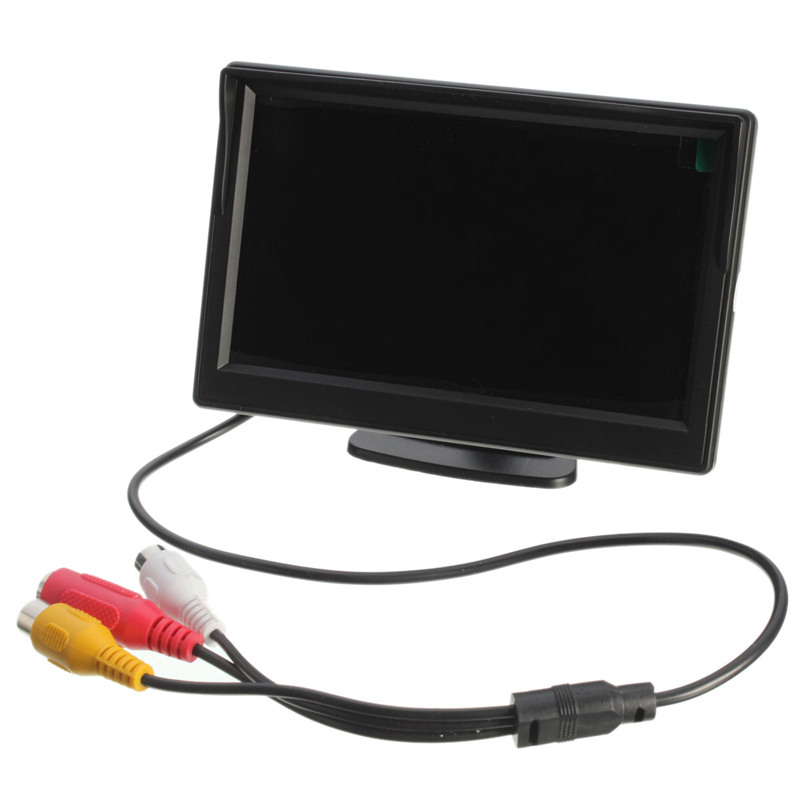 Top Quality 5 Inch TFT-LCD Car Rear View Rearview Monitor With Stand Reverse Backup Camera High Quality Top Quality 5 Inch TFT-LCD Car Rear View Rearview Monitor With Stand Reverse Backup Camera High Quality