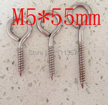M5 из нержавеющей стали M5 * 55 мм винт кольцо крюк