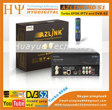 1pc Original AZLINK HD S1 FTA VLC media player and DVB-S2 support wifi and PVR with Turbo LS500 8PSK Turner LINUX IPTV Receiver