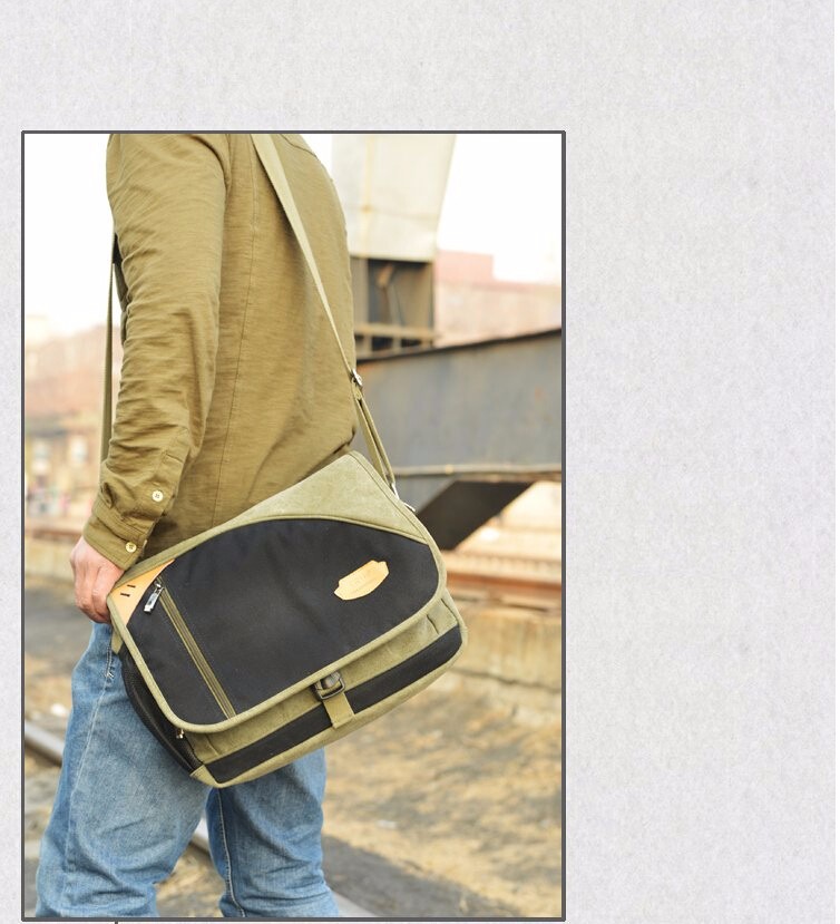 New Fashion Men Messenger Bags Sport Canvas Male Shoulder Bag Casual Outdoor Travel Hiking Military Messenger Bag (1)