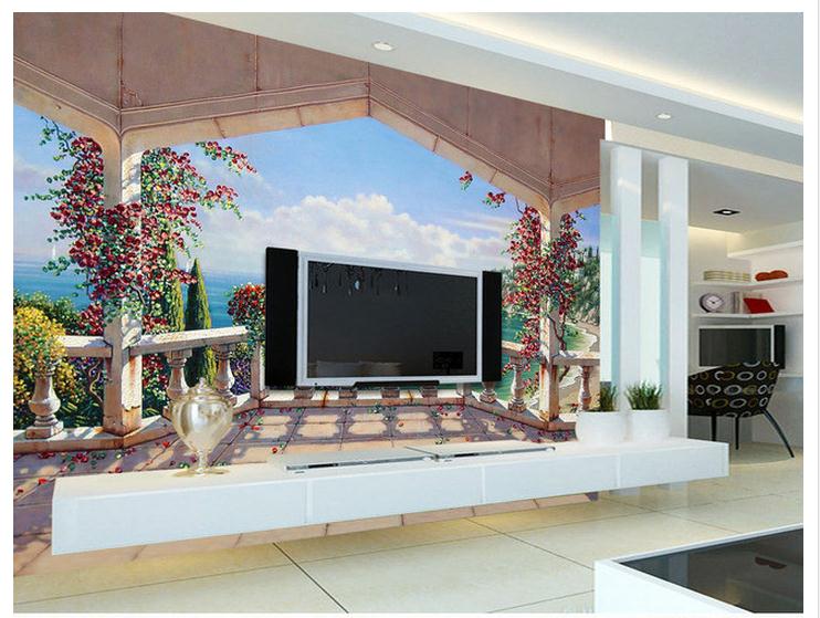 ottieni online a basso prezzo terrazza 3d carta da parati ... - Carta Da Parati Personalizzata Prezzo ottieni online a basso prezzo terrazza 3d carta da parati ... - Carta Da Parati Personalizzata Prezzo