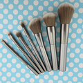 7Pcs Pro Techniques Makeup Brushes Set Synthetic Hair Metal Rod Handle Powder Eyebrow Eyeshadow Cosmetic Brushes