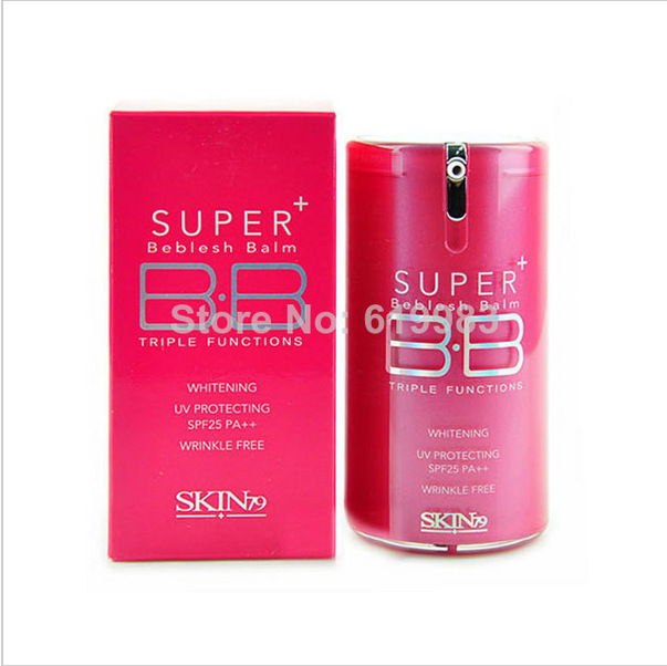 New Hot pink Super Plus Skin 79 Whitening BB Cream Sunscreen SPF25 PA Korean Faced Foundation