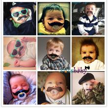 Hot Funny Infant Mustache Beard Silicone Pacifier Baby Orthodontic Nipples Pacifier Clips Teether Baby Care