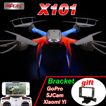 Profession Drones MJX X101 Quadcopter 2.4G 6-Axis RC Helicopter with gimbal Drone with C4005 FPV Wifi Camera HD VS SYMA X8W X600