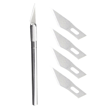 Recién llegado de fantasía elegante pluma talla de madera cortador de papel Sculpting corte cuchillo de artesanía 5 cuchillas 5BVH