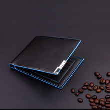 2014 Sanwony New Fashion Men Stylish Business Leather Wallet Card Holder Coin Wallet Purse Free shipping&Wholesale