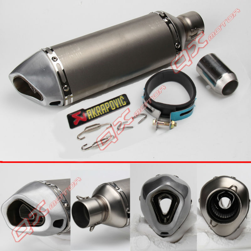 Universal Motorcycle Modified Scooter Akrapovic yoshimura Exhaust Muffle pipe font b GY6 b font CBR CBR125