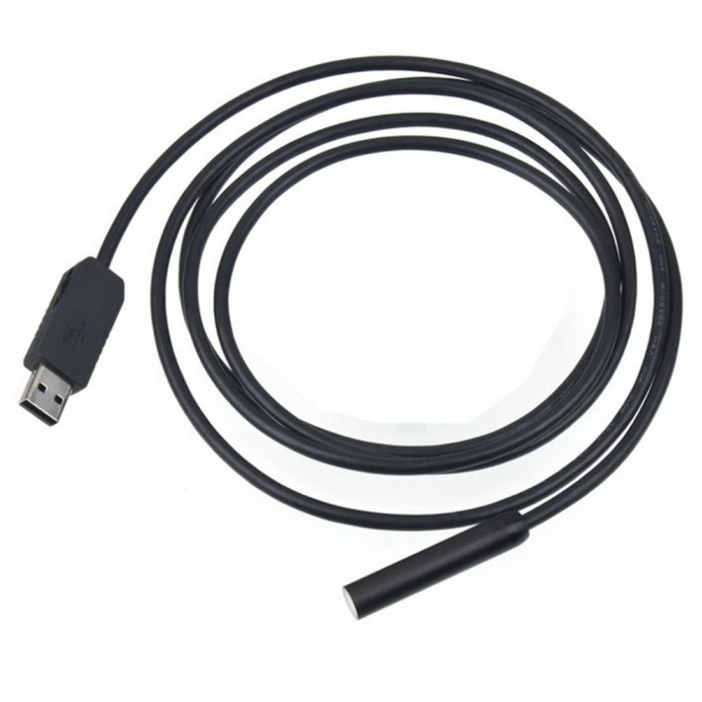 1Pcs 2M USB Waterproof Adjustable Snake Inspection Endoscope Borescope