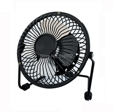 Free shipping USB fan big wind mute fan rotation 4 inches of wrought aluminum mini dormitory