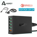 Aukey Quick Charge 2 0 54W 5 Ports USB Desktop Charging Station Wall Charger 12V 1