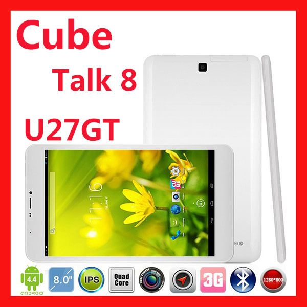 Cube Talk 8x U27GT Phone Call Tablet pc 8 IPS MTK8382 Quad Core 1GB RAM 8GB