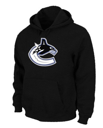 NHL Vancouver Canucks Orange Big & Tall Logo Pullover Hoodie Black