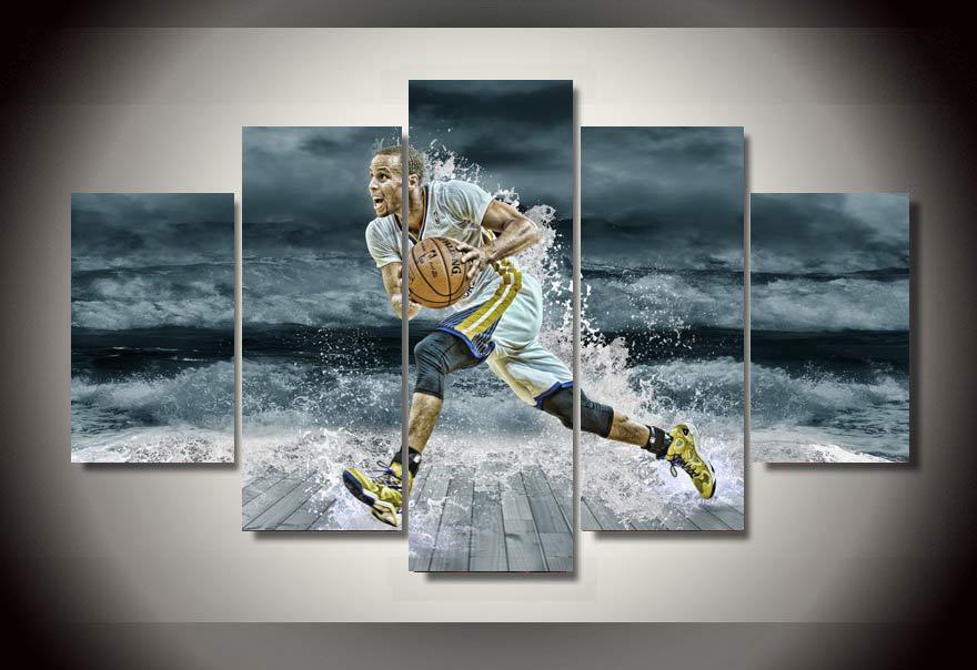 (Unframed) Printed stephen curry splash picture Painting wall art room decor print poster picture canvas Art Picture HD Print