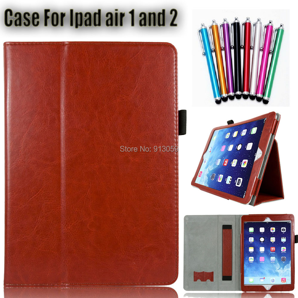 new tablet cover case for ipad air 1 and for ipad air 2 tablet case print  leather 9.7'' case for Apple  tablet with handholder