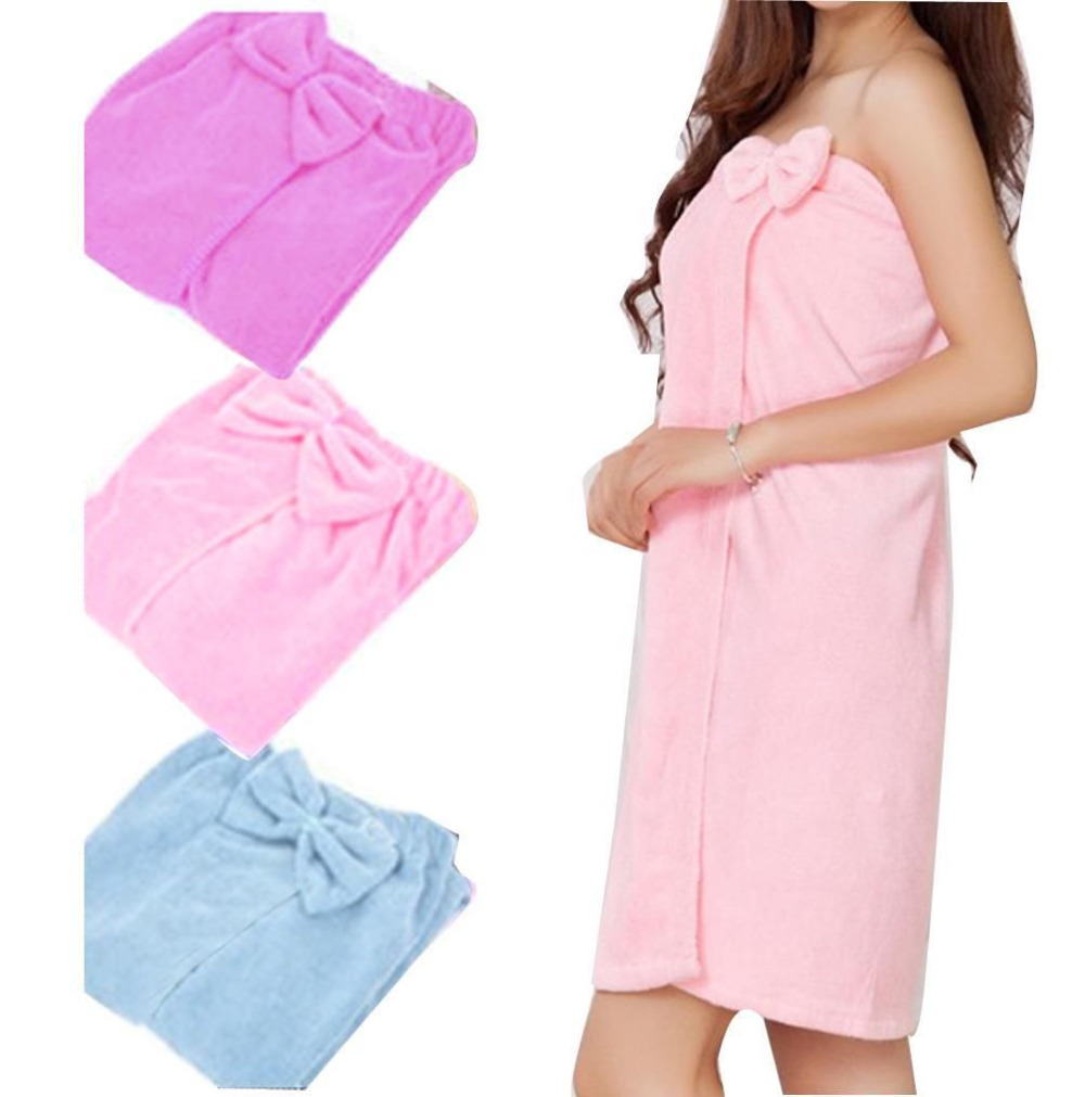 Bath towel 100 Fabric bow bath skirt bathrobes khan steam clothes