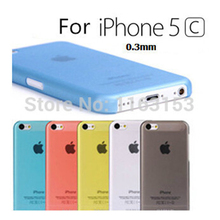 High Quailty Case  Slim Matte Transparent Cover For iPhone 5c 0.3mm Ultra Thin Colorful Phone Shell 10 Colors