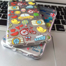 New Arrival For Apple iPhone5 5S 6 6s 6Plus 6Plus Mobile Phone Bags Case TPU Transparent Back Cover Cartoon Pictures Phone Back