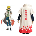 Hot Anime Naruto Cosplay Costumes Fourth Hokage Namikaze Minato Cape Outfit Cosplay Cloak Top Quality Free