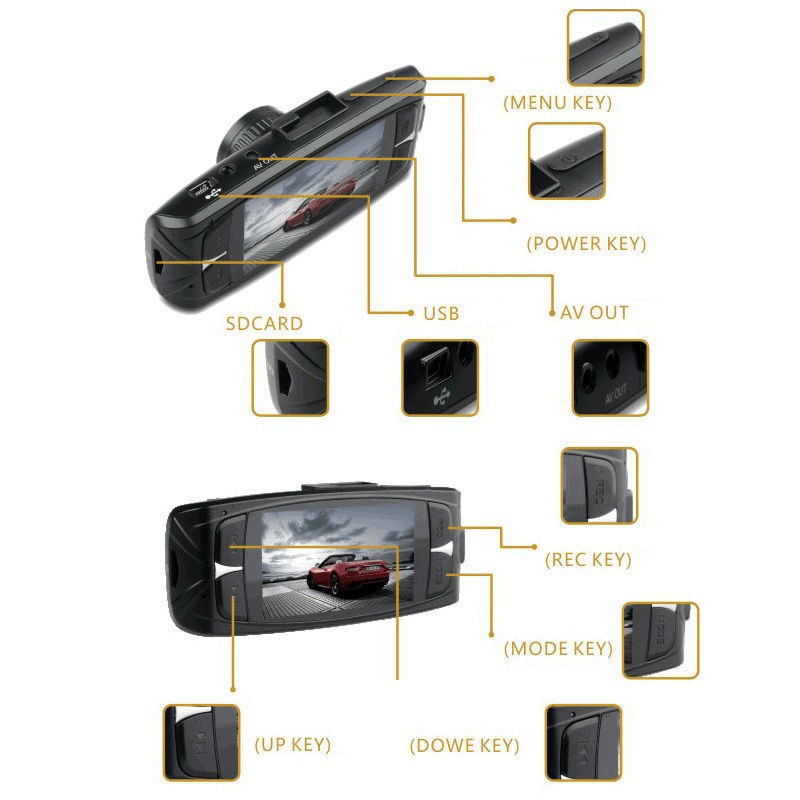 2-7-Full-HD-1080P-HDMI-Screen-Vehicle-Car-DVR-Dash-Video-Recorder-Camera-AT300 (2)