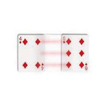 Four into six movement of the cards original bicycle magic tricks